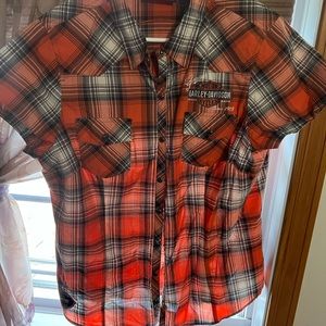 Harley Davidson snap shirt
